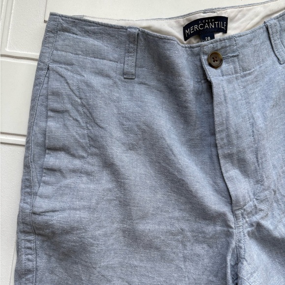 J.Crew Mercantile Men’s Linen Blend Shorts 8” Inseam Size 28 - Picture 2 of 7